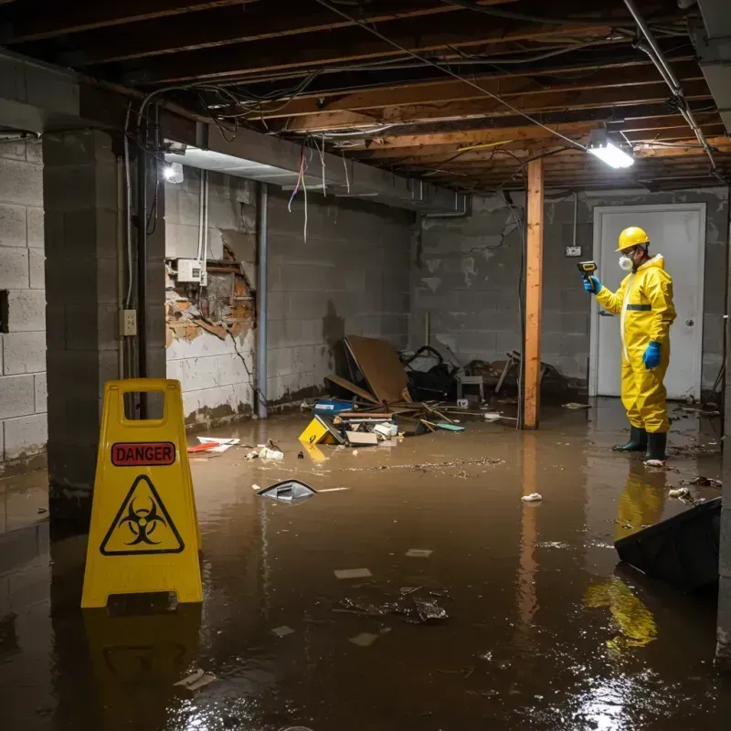 Flooded Basement Electrical Hazard in Gate City, VA Property